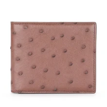 

2021 New Ostrich Leather Wallet Men's Short Wallet Daily Casual Cross-section Leather Wallet Men's Multi-card Wallet