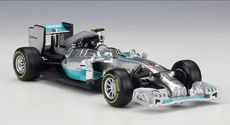 Bburago 1:43 Масштаб Мини Металл литья под давлением F1 автомобиль Formulaa 1 модель Mercedes Benz гоночный автомобиль W05/W07 сплав игрушка автомобиль коллекция детский подарок