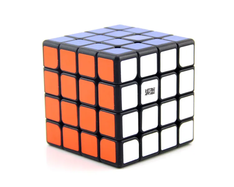 Demon Culture Arrogant Speed gtsm Magnetic Four Order Magic Cube Black And White with Pattern Moyu aosu Smooth Magnetic Position