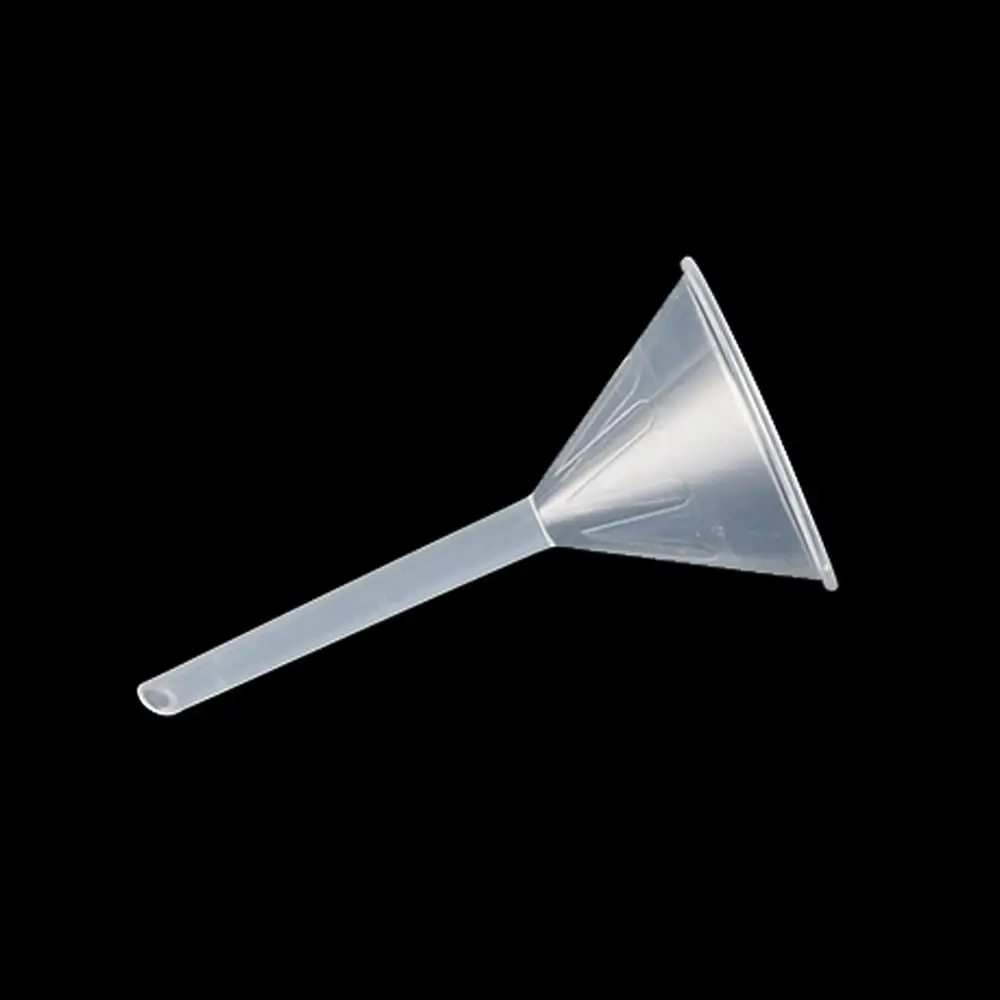 75MM Mouth Dia Laboratory Clear Filter Funnel Plastic Funnels For Perfume Liquid Essential Oil Filling Empty Bottle Packing Tool