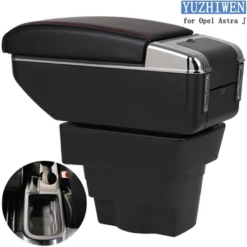 

For Opel Astra Armrest Box Opel Astra J Universal Car Central Armrest Storage Box cup holder ashtray modification accessories