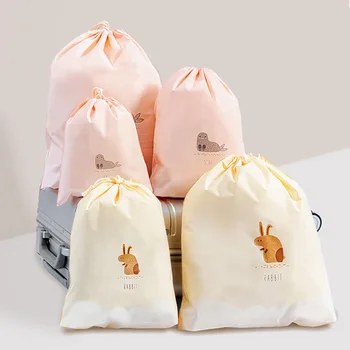 

15pcs Women Cute Storage Bags Drawstring Makeup Bag PVC Waterproof Cosmetic Travel Organizer Storage Pouch Toiletry Wash Kit
