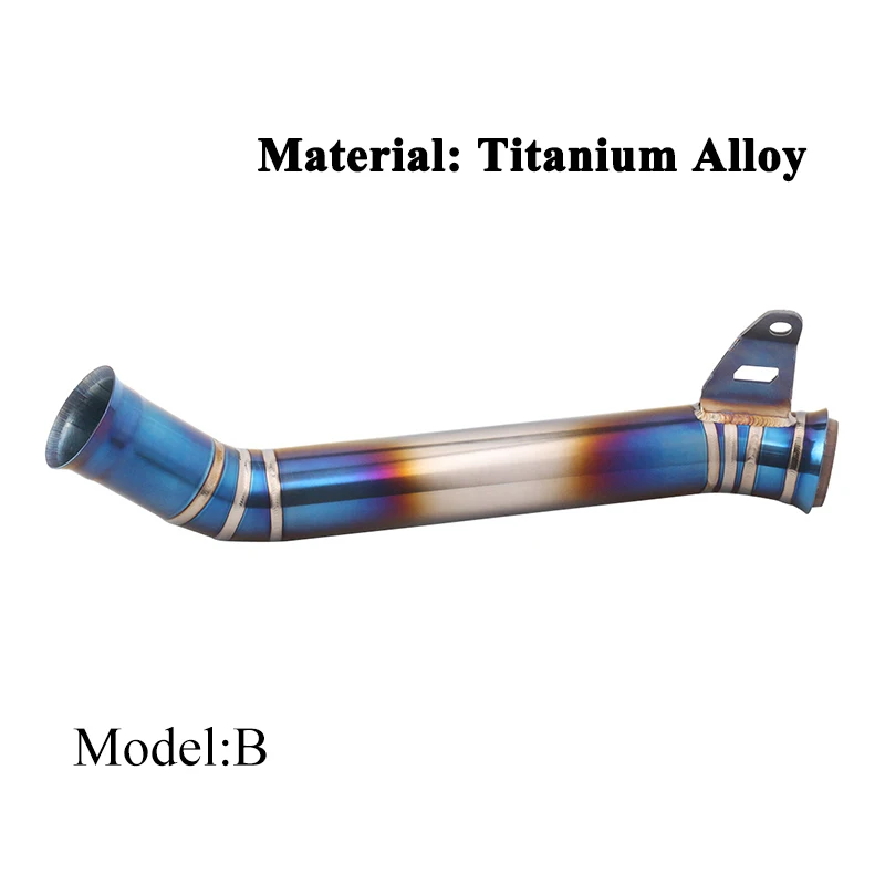 Slip On For KTM Duke 690 Titanium Alloy Mid Link Pipe Replace of Catalyst Cat Scooter Dirt Bike ATV Exhaust System Pipe Modified