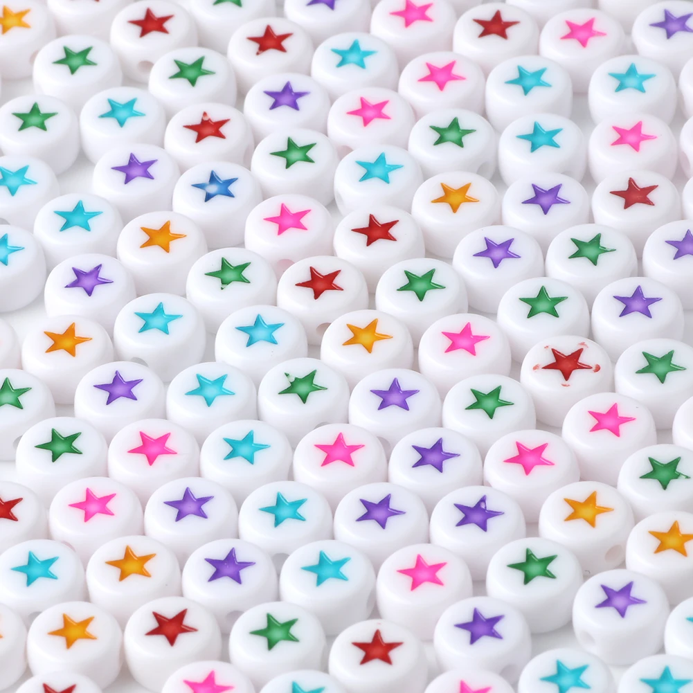 Vibrant Alphabet Acrylic Beads