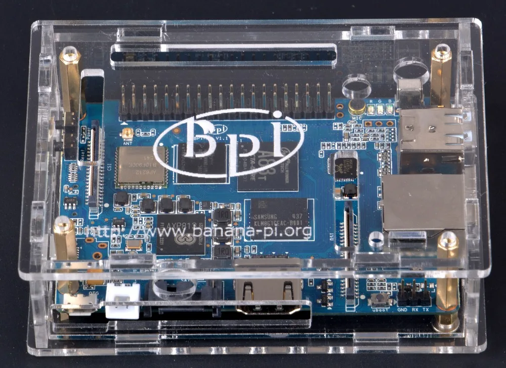 Прозрачный акриловый чехол Banana Pi M3/M2 Ultra/M64|Демонстрационные стенды| |