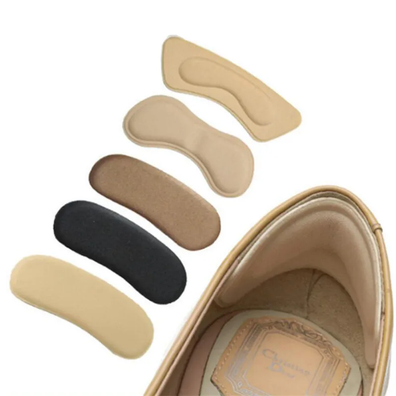 Shoe Insoles 2pcs Practical Sticky Fabric Shoes Back Heel Inserts Pads Cushion Liner Grips High Quality Braces & Supports Sticker
