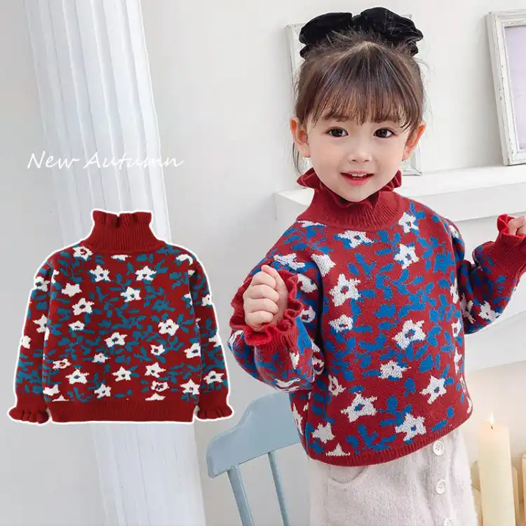 Filles Pull 21 Nouvel An Vetements Imprime Floral Coreen Enfants Tricots Bebe Noel Pull Pull Hauts Bebe Fille Manteaux Aliexpress