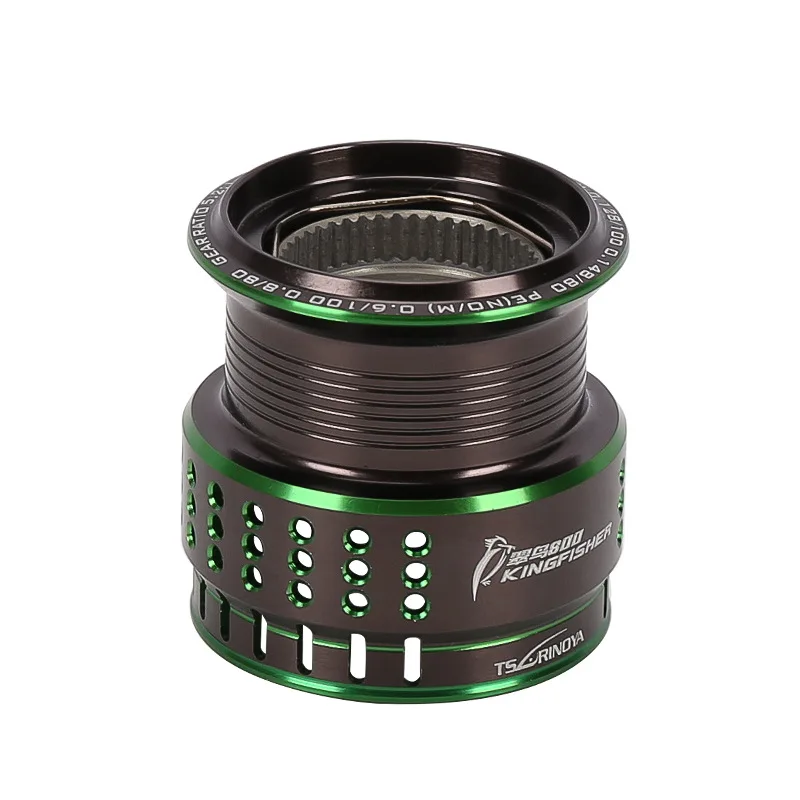 

Trulinoya Kingfisher Spinning Wheel Replacement Spool Lightweight Alloy Wire Cup Kingfisher 800/1000-Shaped Suitable