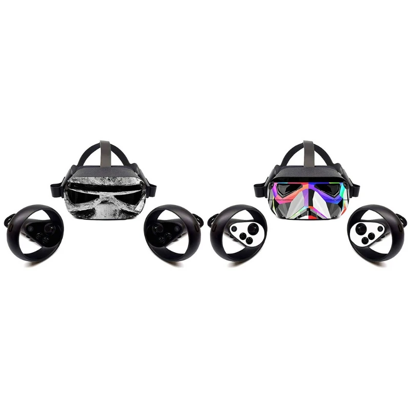 

Skin Decals Removable Easy Apply Protective VR Headset Sticker for oculus- Quest