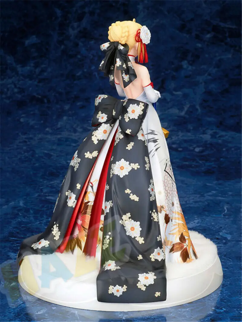 Fate/Stay Night Saber кимоно платье светодиодный светильник база ПВХ фигурка игрушки коллекция аниме фигурка игрушка детский подарок в коробке