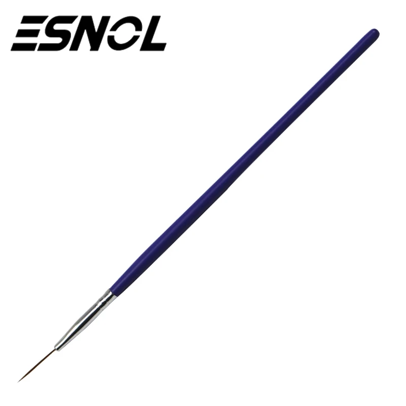 Esnol 1 шт. длинные волосы искусственная живопись кисть ультратонкая ручка с