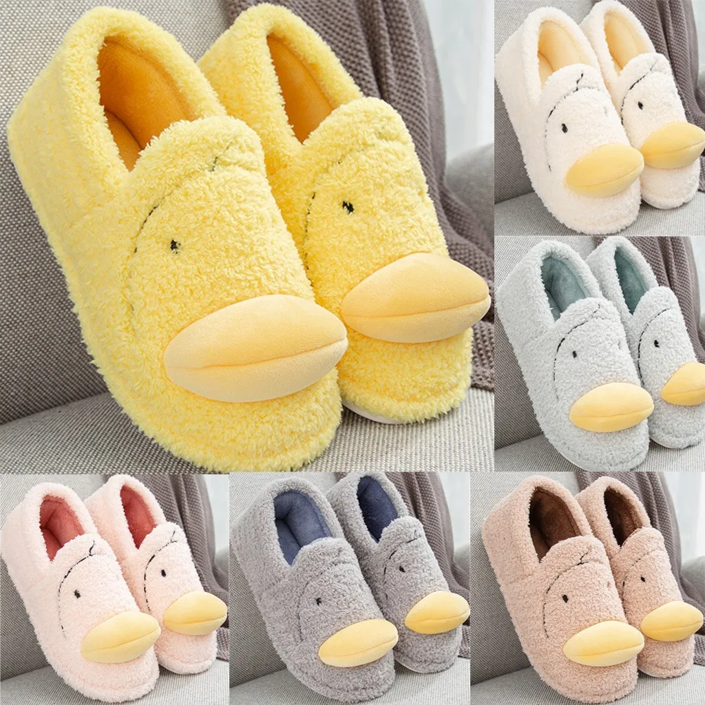 

Indoor Warm Women Slippers Cute Big Mouth Winter warm Home Shoe Female Girl Nonslip Memory Foam Cotton House Slippers @8
