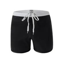 Casual Elastic Swim Trunks Solid Swimwear Men maillot de bain Mens Swim Briefs Beach Shorts Swimming Trunks Zwembroek Heren Mayo