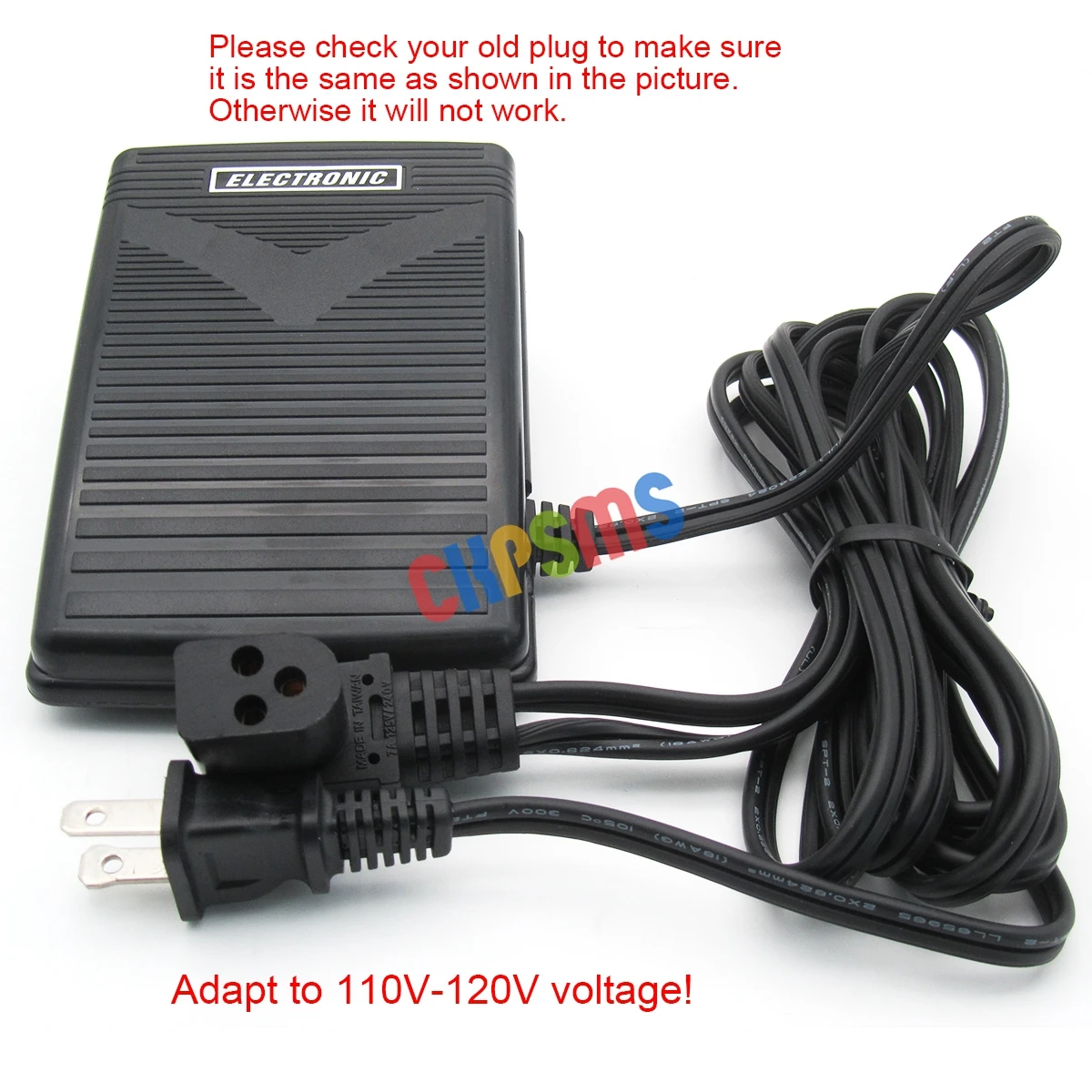 FOOT CONTROL PEDAL W// Cord Singer 413K13 417 418 495 502 507 509 513 514 518 522