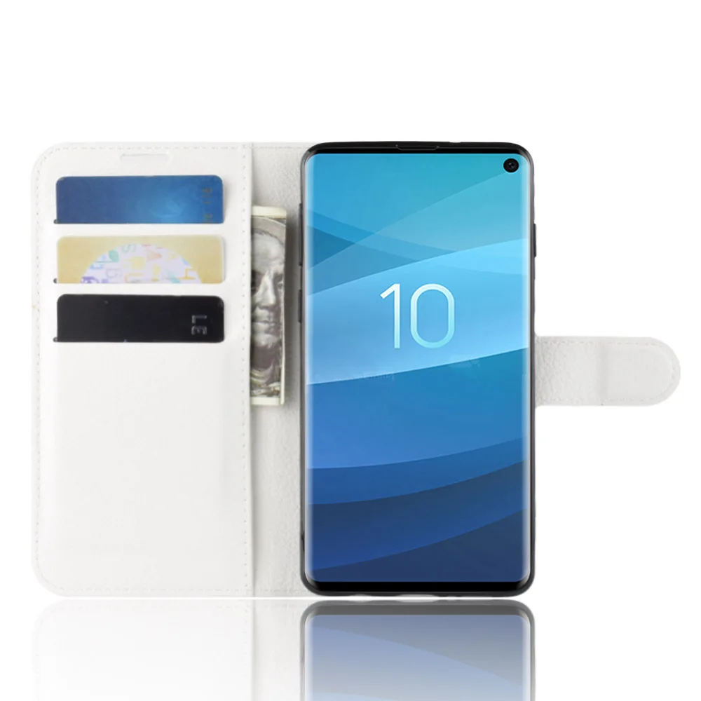 Чехол для телефона SAMSUNG Galaxy S10 Флип PU кожаный чехол силиконовый чехол для SAMSUNG S10 кошелек смартфон Чехол Coque Funda