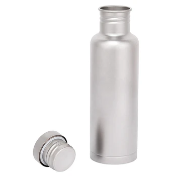 

Titanium Water Bottle With Titanium Lid Outdoor Camping Cycling Hiking Tableware Drinkware 25.6oz/750ml