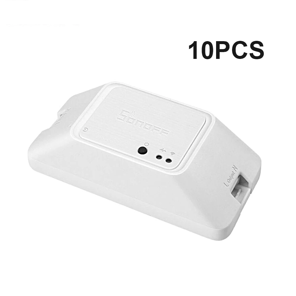 10 шт. SONOFF-BASIC R3 Интеллектуальный вкл/выкл умный Wi-Fi переключатель светильник таймер Поддержка app/LAN/Голосовое управление DIY Режим домашнего использования переключатели