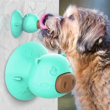 

Licking Device Licking Plate Molar Cake Puzzle Bite-resistant Rubber Dog Feeding Lick Dog Supplies Dog Accessories