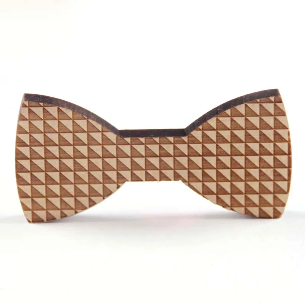 Wood Bow Tie Элегантный, мужской, женский, детский, резной, с черепом, флагом, в полоску, деревянный галстук-бабочка, галстук-платок для жениха, девочки, мальчика, для свадебной вечеринки, деревянный галстук-бабочка - Цвет: Wood Bow Tie