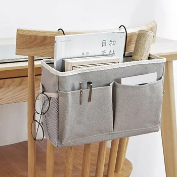 

Hanging Storage Bag Bedside Storage Organizer Room Phone Book Magazine Storage Bag Holder With Hook Bed Pocket