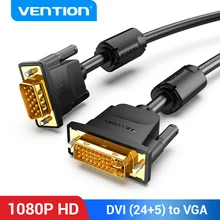 Vention DVI-VGA кабель 1080P 60 Гц DVI-I 24 + 5 DVI папа-VGA папа адаптер конвертер для монитора ноутбука кабель DVI VGA Vention DVI-VGA кабель 1080P 60 Гц DVI-I 24 + 5 DVI папа-VGA папа адаптер конвертер для монитора ноутбука кабель DVI VGA
