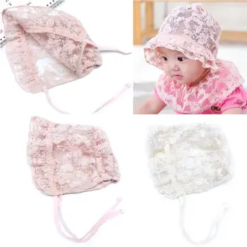 

Summer Sun Hat Toddlers Newborn Baby Girls Lace Caps Kids Hats Soft Bonnet Photography Props
