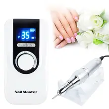 Spina di UE US Spina Elettrica Del Trivello Del Chiodo File di Pedicure Set 35000 rpm Portatile con Display Ricaricabile Unghie Levigatura Macchina(China)