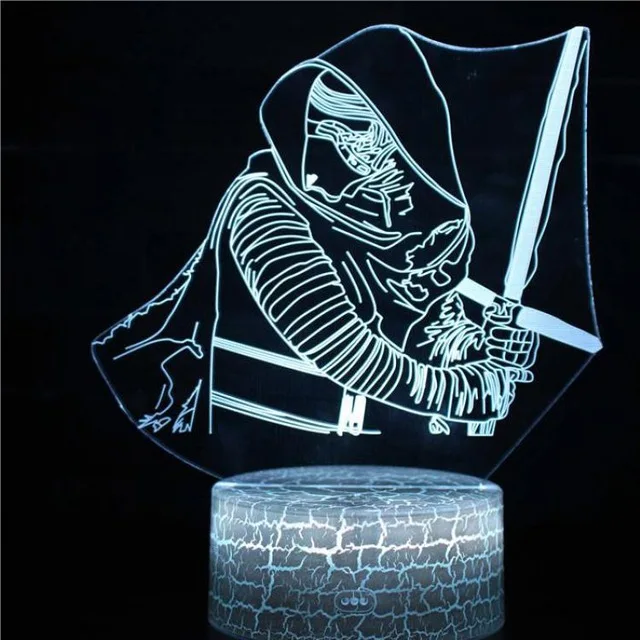 Трещина база Скелет 3D лампа светодиодный USB креативный Череп 3d Ночной светильник 7 цветов Изменение акриловый пульт дистанционного управления Сенсорный переключатель спальня настольная лампа