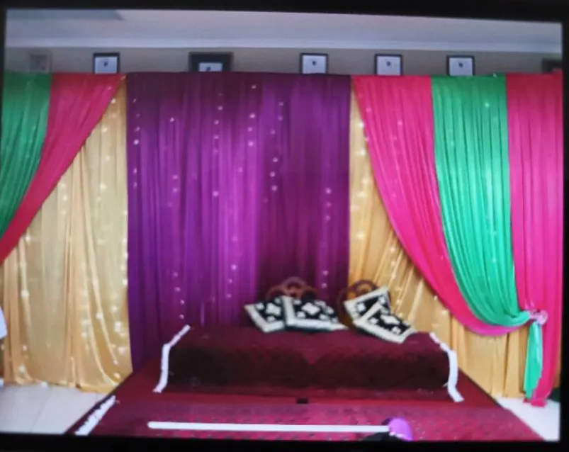 

Свадебный сценический фон Декор занавески пользовательский дизайн/цветной фон для свадьбы