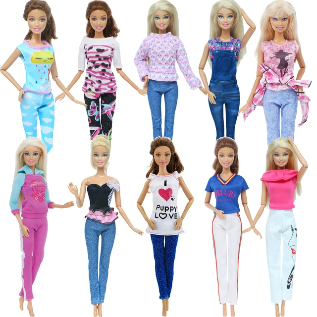 5 jogos/lote senhora do escritório artesanal boneca roupas conjunto para  barbie boneca camisa calças calças roupas para barbie 1/6 bonecas  acessórios - AliExpress