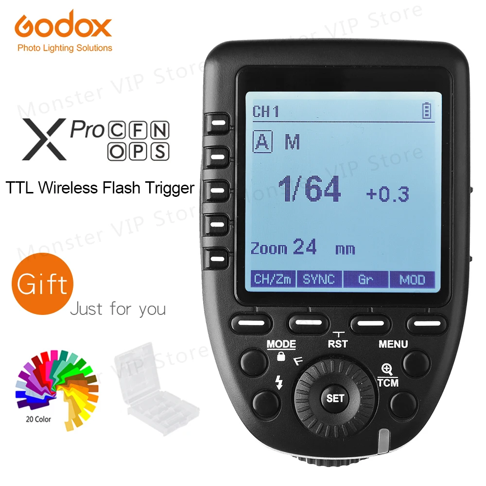 Godox Xpro Xpro-C/N/O/S/F/P 2.4G TTL Flash Wireless Transmitter Trigger X system HSS 1/8000s for Canon Nikon Sony Olympus Fuji