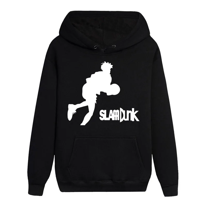 Высокое качество толстовки с длинными рукавами мультфильм SLAM DUNK Rukawa Kaede модный крутой свитер Soild цветов Топы - Цвет: 03