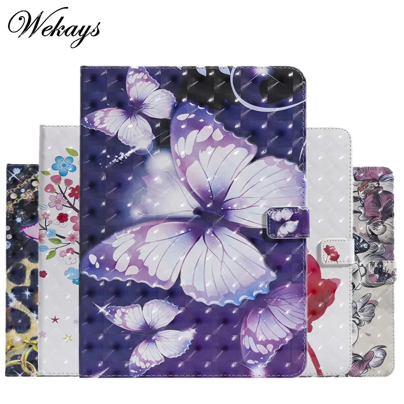 Wekays For Apple iPad Pro 11 inch 2018 Cartoon Butterfly Leather Fundas Case For Coque 2018 New iPad Pro 11 inch Cover Case Etui