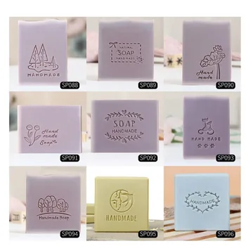 

Personalized Handmade Natural Soap Stamp 4cm pure Printing Diy design acrylic Making Tools soap mold