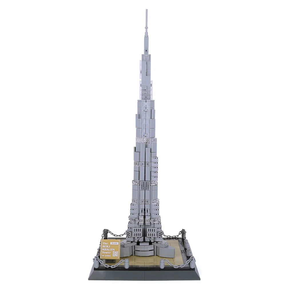 Wange 4222 знаменитые высокие здания Дубая Burj Khalifa сложные взрослые мелкие частицы