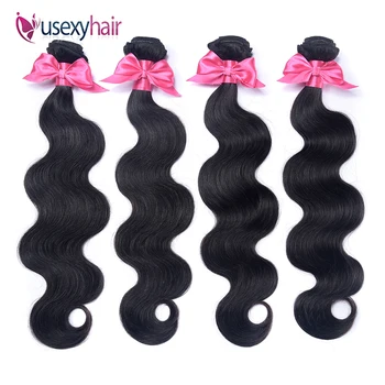 

Body Wave Human Hair Bundles Brazilian 100% Human Hair Extensions 3/4 Pieces Weave Bundles Non-Remy Body Wave Hair Extensions