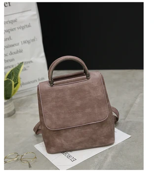 

Firenzuola 2020 Student Bag High Capacity PU New Fashion Women Solid Color Simple Wild Korean Casual Backpack #864