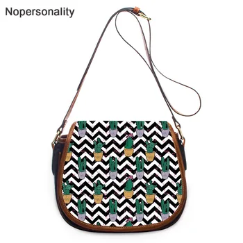 

Nopersonality Female Small Fresh Plant Style Shoulder Bags Cactus Printed Crossbody Bag for Women Ladies Hasp Messenger Bag