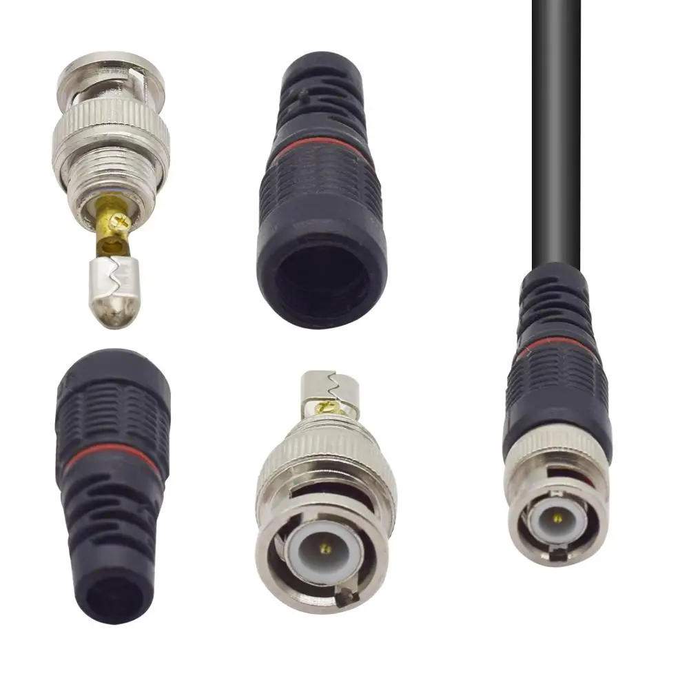 10 шт. JR-B35 cctv Разъем адаптер BNC, BNC разъем