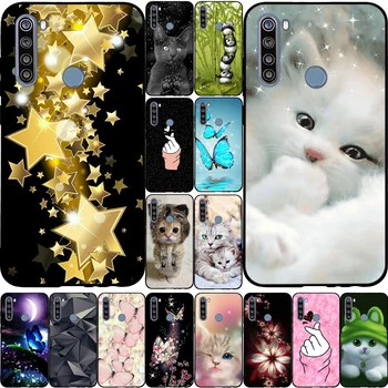

Cover For Xiaomi Redmi Note 8T Case Black Cute Cartoon Soft TPU Silicon Phone Cover For Redmi Note 8 T Note8t Cover Fundas 6.3"