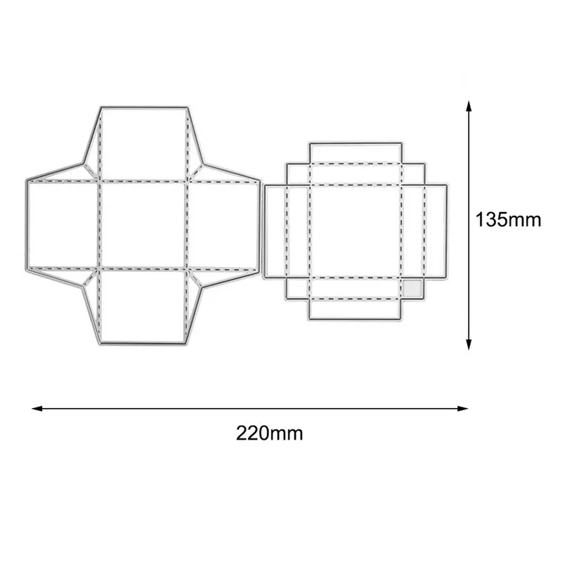 Naifumodo штамповка Конфеты Подарочная коробка металлические режущие штампы для рождественские поделки, Скрапбукинг карты Альбом тиснение Diecut шаблон - Цвет: Dies