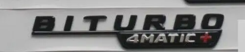 Черный глянец эмблемы для Mercedes S400L S500 S500L S600L S560 S450 4matic - Цвет: Gloss Black