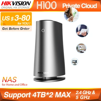 

HikStorage Original NAS Private Cloud Sharing WiFi Network Attached Storage Server for Home/Office support HDDs/SSDs 2.5 inch