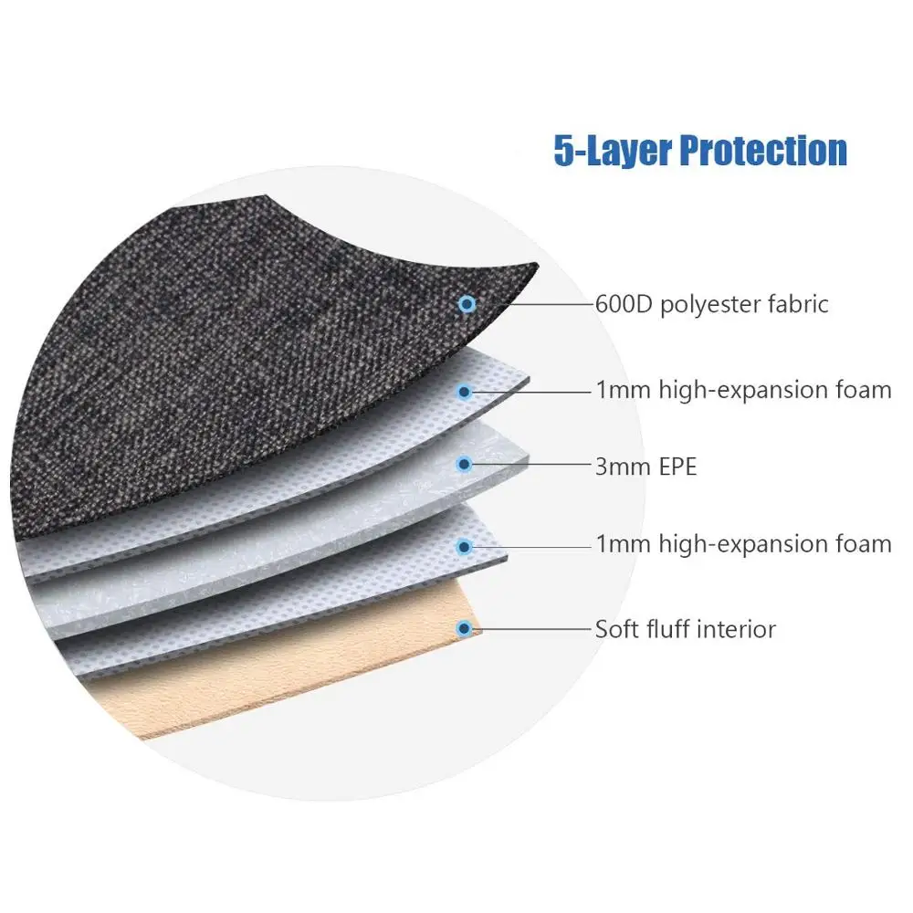 DOMISO10 13 14 15.6 17.3 Inch Multi-Functional Laptop Sleeve Business Briefcase Messenger Bag with USB Charging Port Brown Grey