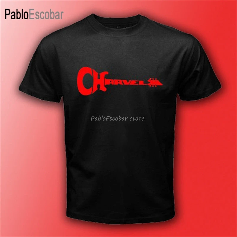 Charvel Guitars Logo Black T-Shirt Size S-3Xl Mens Unisex Rock Music Tee Casual Loose Top Funny Shirt | Мужская одежда