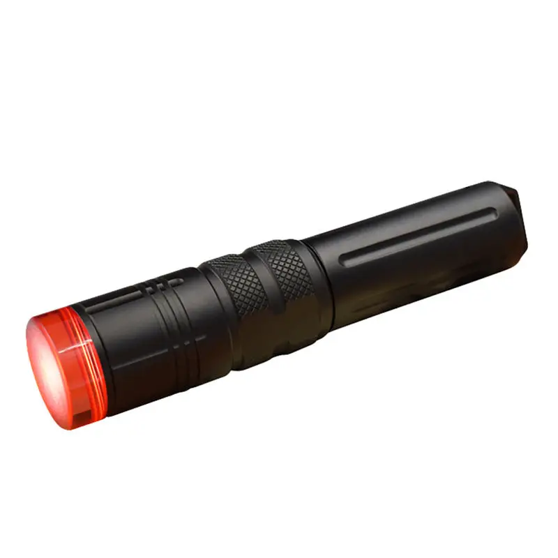 Aluminum Alloy Diving Flashlight Waterproof Torch Bright LED Submarine Light LED waterproof rotating zoom flashlight#2O05