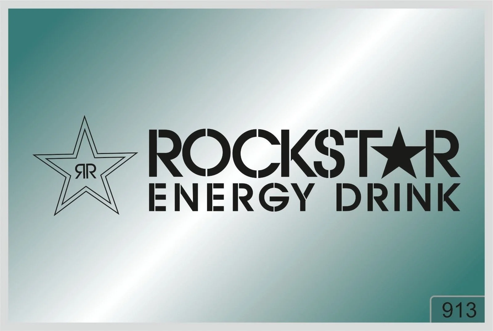 Для ROCKSTAR ENERGY DRINK logo1-2 pcs. Наклейки высокого качества. Цвета 913 | Автомобили и