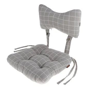 

Comfortable Chair Cushion with Ties Detachable Snapper Design for Living Room