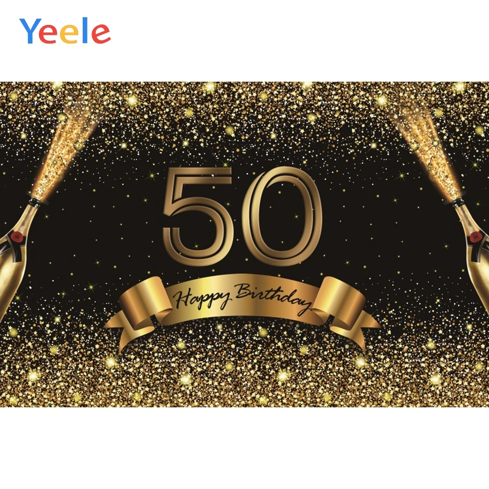 NZY08053 Yeele 7x5ft день рождения Золотой горошек блестки Плакат Индивидуальные Фотофон фон фотографический фон для фотостудии - Цвет: NZY08053