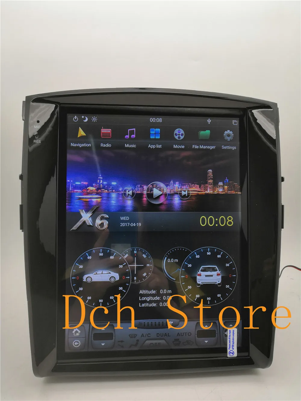 12,1 ''Tesla стиль Android 8,1 PX6 CARPLAY ips автомобильный DVD gps плеер для MITSUBISHI pajero V97 V93 2006- Радио Стерео навигатор